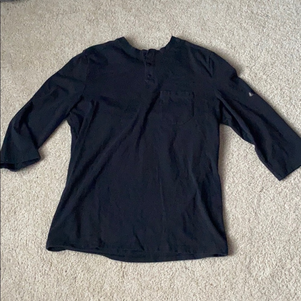 Black Under armor fabric 3-button